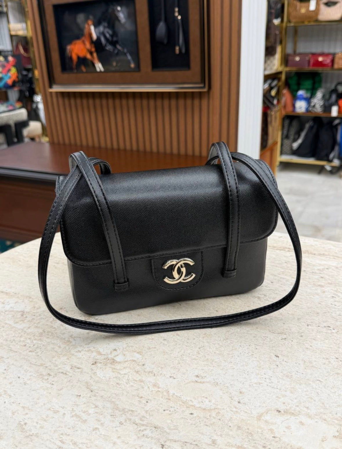 Leather Strap Clutch
