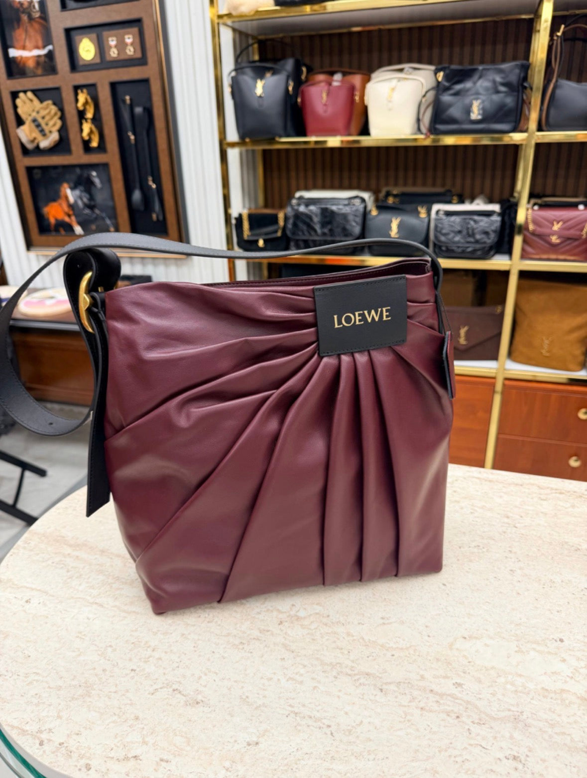 Draped Lambskin