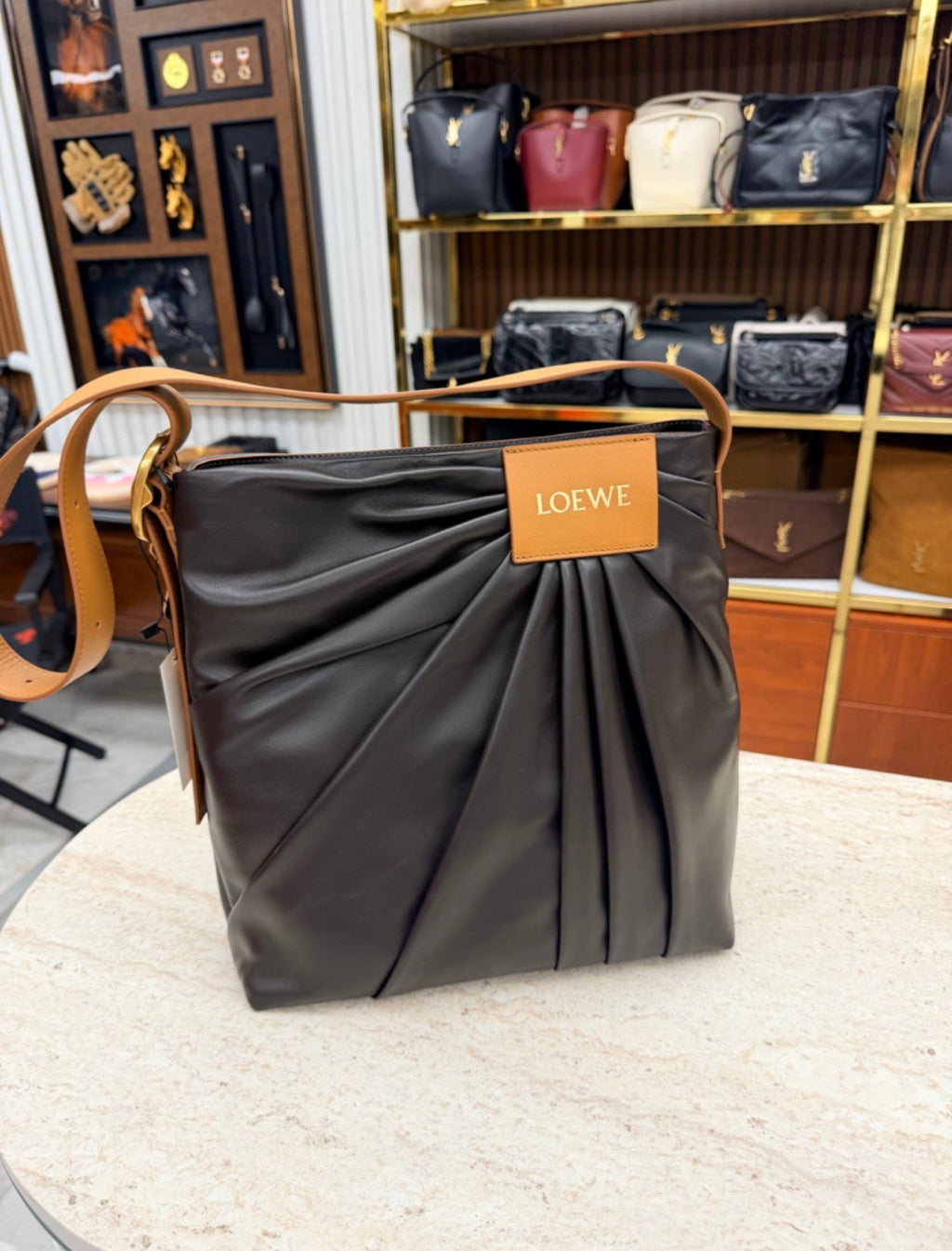 Draped Lambskin