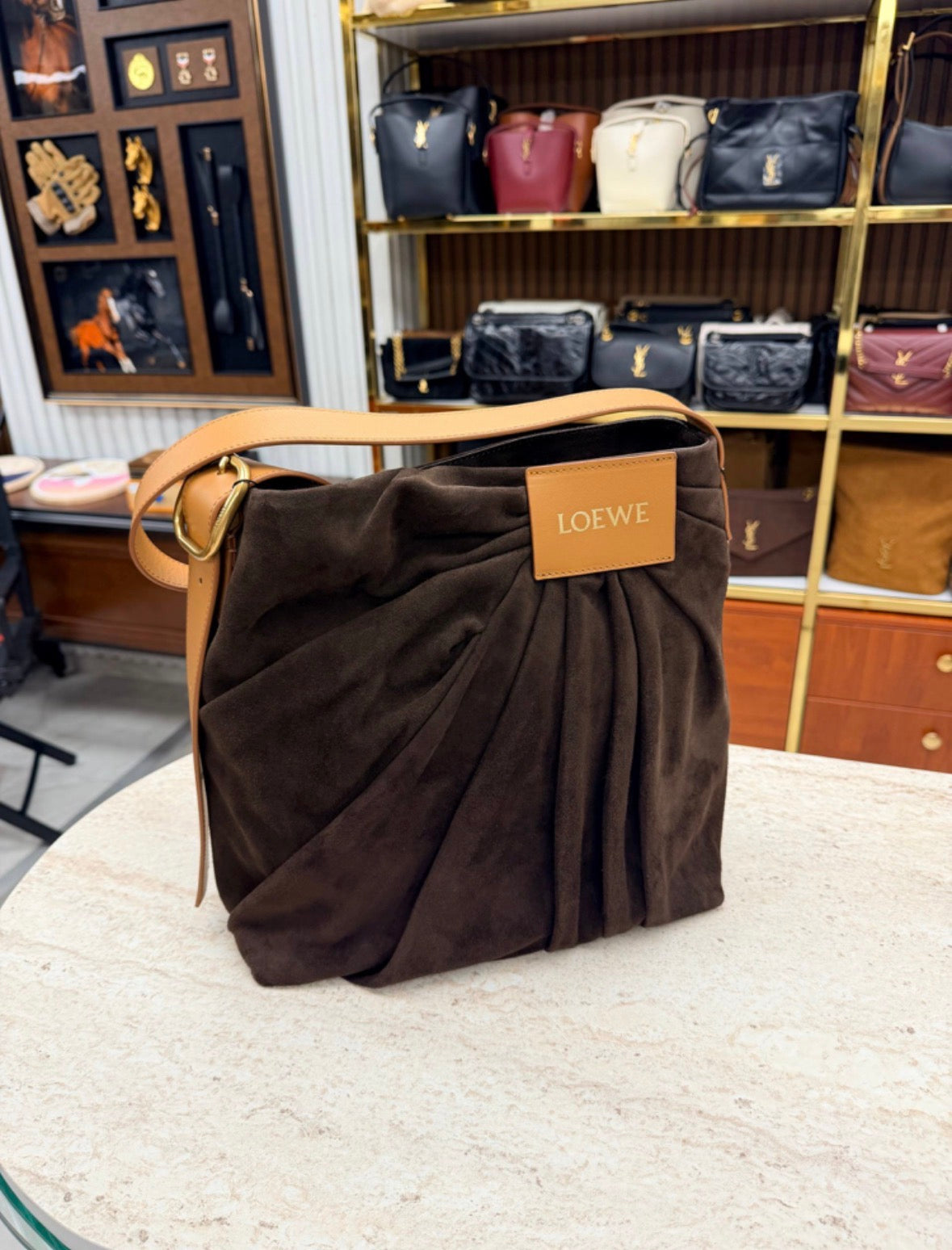 Draped Lambskin