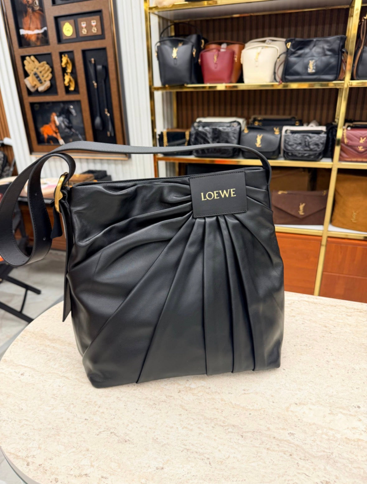 Draped Lambskin