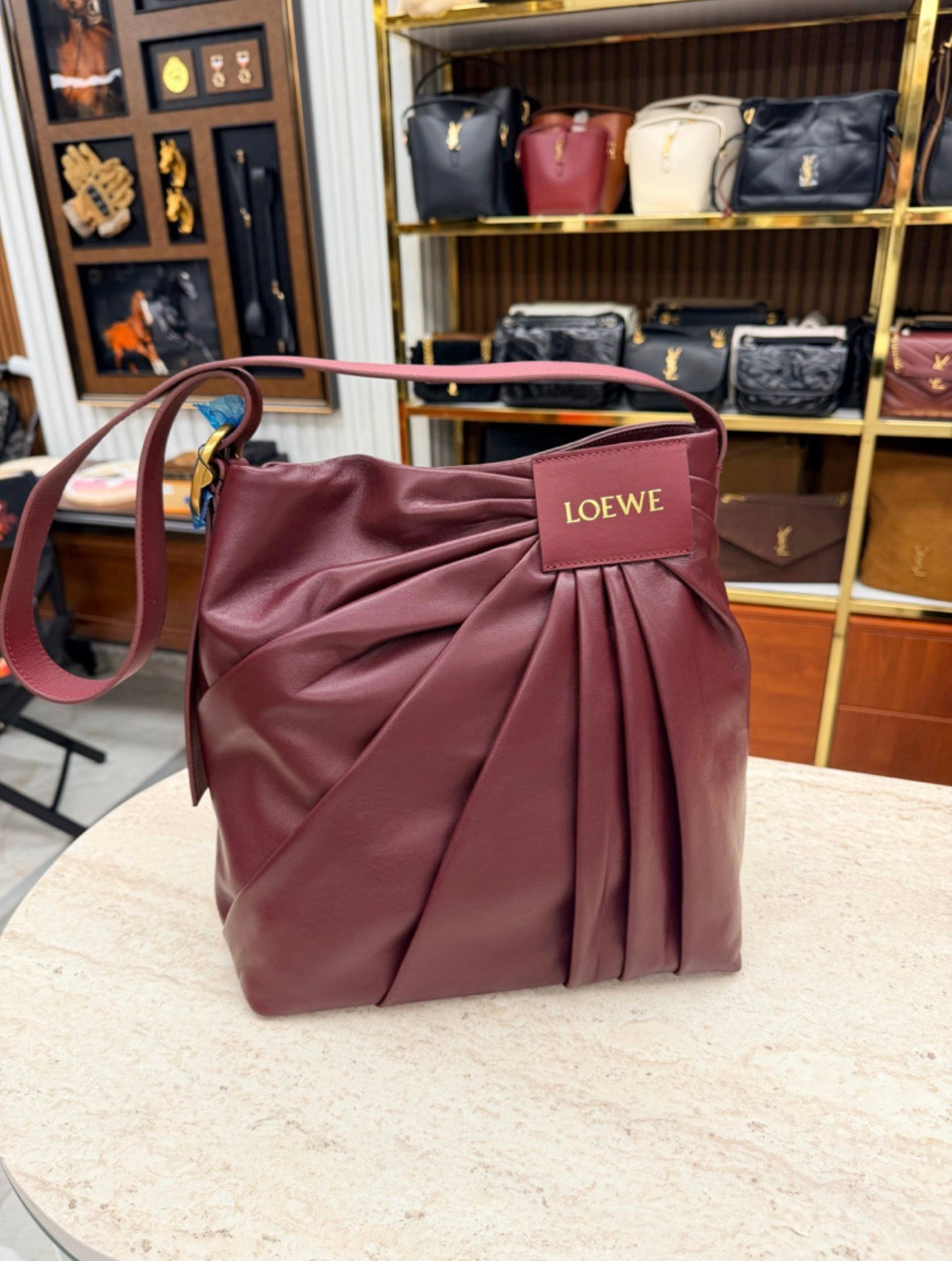 Draped Lambskin