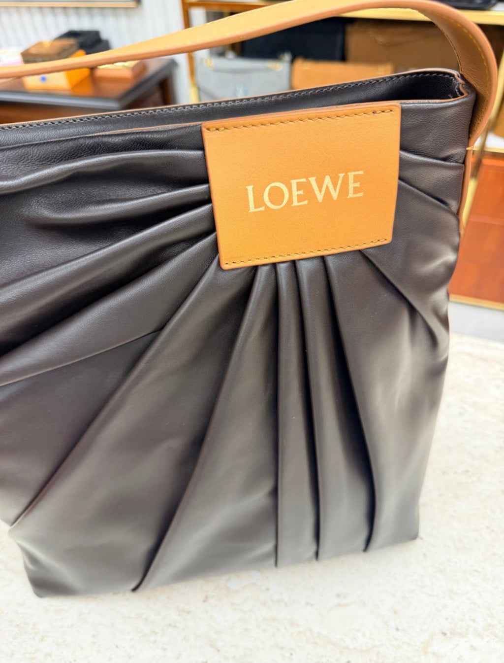 Draped Lambskin