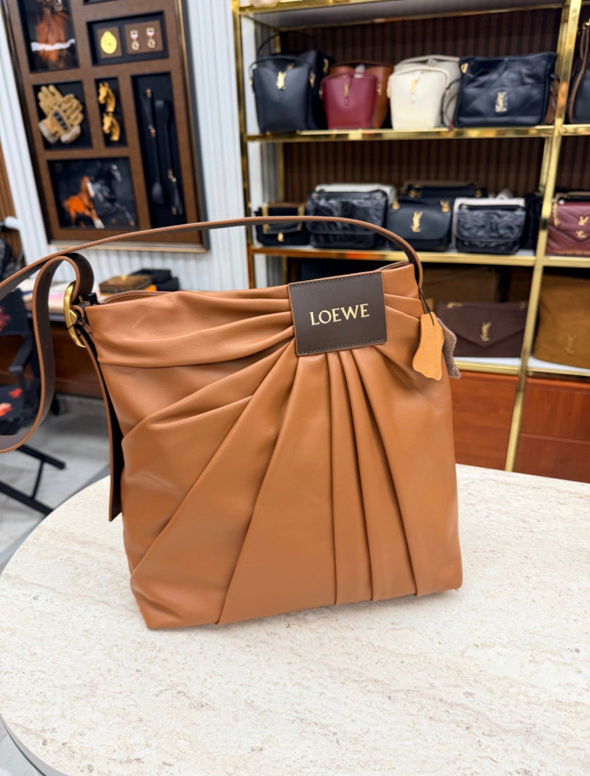 Draped Lambskin