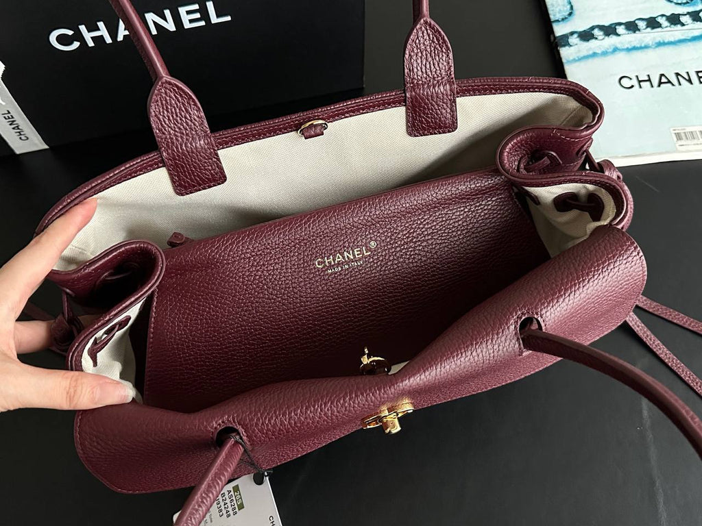Noir Top Handle Bag